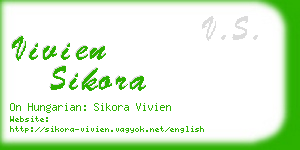 vivien sikora business card